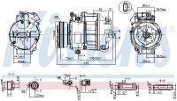 Kompresor klimatizace NISSENS 890038 Kompresor klimatizace NISSENS 890038