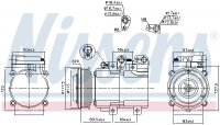 Kompresor klimatizace NISSENS 890018 Kompresor klimatizace NISSENS 890018