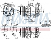 Kompresor klimatizace NISSENS 890035 Kompresor klimatizace NISSENS 890035