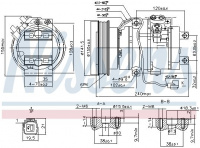 Kompresor klimatizace NISSENS 890017 Kompresor klimatizace NISSENS 890017