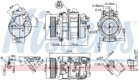Kompresor klimatizace NISSENS 890069