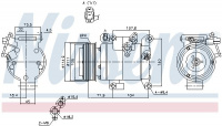 Kompresor klimatizace NISSENS 890045