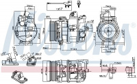Kompresor klimatizace NISSENS 890082 Kompresor klimatizace NISSENS 890082