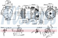 Kompresor klimatizace NISSENS 890144 Kompresor klimatizace NISSENS 890144