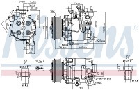 Kompresor klimatizace NISSENS 890167 Kompresor klimatizace NISSENS 890167