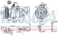 Kompresor klimatizace NISSENS 890162 Kompresor klimatizace NISSENS 890162