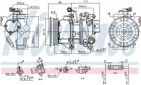 Kompresor klimatizace NISSENS 890145 Kompresor klimatizace NISSENS 890145