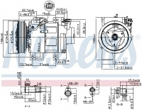 Kompresor klimatizace NISSENS 890293 Kompresor klimatizace NISSENS 890293