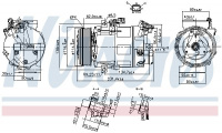 Kompresor klimatizace NISSENS 890297 Kompresor klimatizace NISSENS 890297