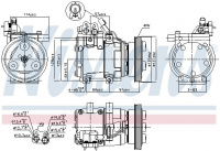 Kompresor klimatizace NISSENS 89274 Kompresor klimatizace NISSENS 89274