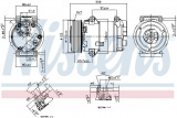 Kompresor klimatizace NISSENS 89323