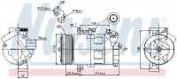 Kompresor klimatizace NISSENS 89307 Kompresor klimatizace NISSENS 89307