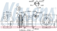 Kompresor klimatizace NISSENS 89330