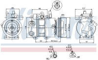 Kompresor klimatizace NISSENS 89273 Kompresor klimatizace NISSENS 89273