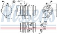 Kompresor klimatizace NISSENS 89275 Kompresor klimatizace NISSENS 89275