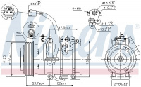 Kompresor klimatizace NISSENS 89376 Kompresor klimatizace NISSENS 89376