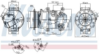 Kompresor klimatizace NISSENS 89309 Kompresor klimatizace NISSENS 89309