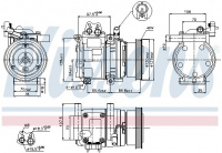 Kompresor klimatizace NISSENS 89290 Kompresor klimatizace NISSENS 89290