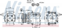 Kompresor klimatizace NISSENS 89358 Kompresor klimatizace NISSENS 89358