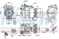 Kompresor klimatizace NISSENS 89417 Kompresor klimatizace NISSENS 89417