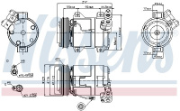 Kompresor klimatizace NISSENS 89519 Kompresor klimatizace NISSENS 89519