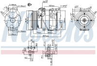 Kompresor klimatizace NISSENS 89558 Kompresor klimatizace NISSENS 89558