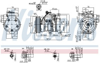 Kompresor klimatizace NISSENS 89533 Kompresor klimatizace NISSENS 89533