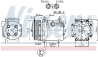 Kompresor klimatizace NISSENS 89551 Kompresor klimatizace NISSENS 89551
