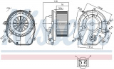 Vnitřní ventilátor NISSENS 87030