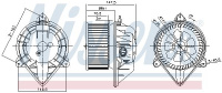 Vnitřní ventilátor NISSENS 87024