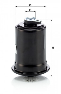 Palivový filtr MANN WK614/10 (MF WK614/10) - HYUNDAI