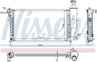Chladič motoru NISSENS 63537A Chladič motoru NISSENS 63537A