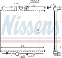 Chladič motoru NISSENS 63691 Chladič motoru NISSENS 63691
