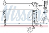 Chladič motoru NISSENS 61379 Chladič motoru NISSENS 61379