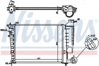 Chladič motoru NISSENS 613671 Chladič motoru NISSENS 613671