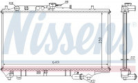 Chladič motoru NISSENS 62408A Chladič motoru NISSENS 62408A