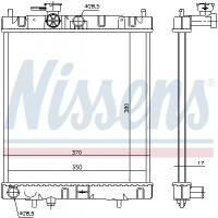 Chladič motoru NISSENS 62954 Chladič motoru NISSENS 62954