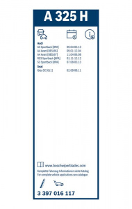 List stěrače BOSCH (BO 3397016117) - 325mm