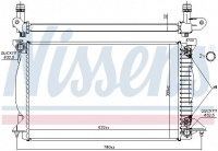 Chladič motoru NISSENS 60303A Chladič motoru NISSENS 60303A