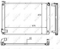 Chladič, chlazení motoru NRF 58604 Chladič, chlazení motoru NRF 58604