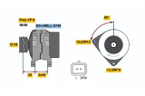 Alternátor BOSCH (BO 0986046240)
