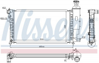 Chladič motoru NISSENS 63521A Chladič motoru NISSENS 63521A