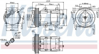 Kompresor klimatizace NISSENS 89251