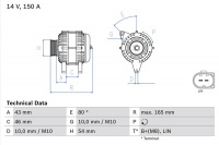 Alternátor BOSCH (BO 0986047960)