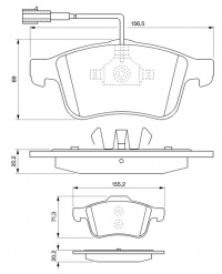 Sada brzdových destiček BOSCH (BO 0986494071)