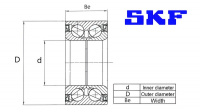 Sada ložisek kol SKF VKBA6558