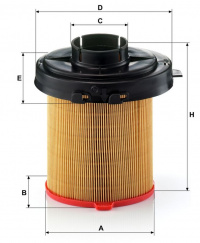 Vzduchový filtr MANN C1468/2 (MF C1468/2) - CITROËN Vzduchový filtr MANN C1468/2 (MF C1468/2) - CITROËN