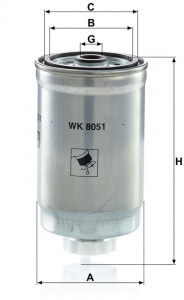 Palivový filtr MANN MF WK8051