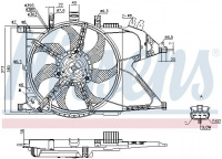 Ventilátor chladiče NISSENS 85195