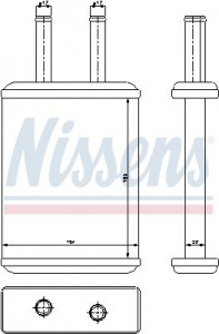 Výměník tepla NISSENS 77524 Výměník tepla NISSENS 77524